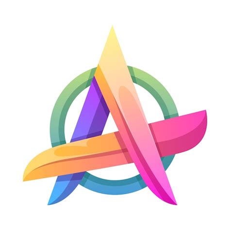 Free Vector Colorful Letter A Gradient Logo Design