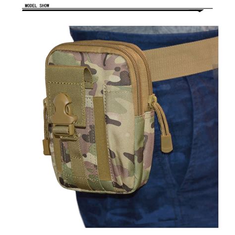 Hk7j Travel Tactical Molle Pouch Belt Pack Men Waist Bag Canvas Fanny Pack Belts Phone Drop Leg