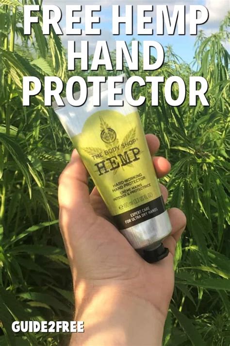 free hemp hand protector lotion deluxe sample via guide2free body shop store the body shop