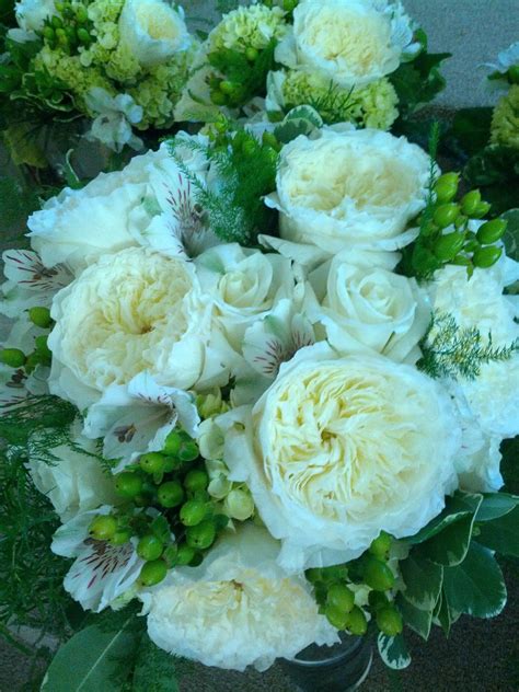 Beautiful Bouquets In Shades Of Creams And Whites Featuring David