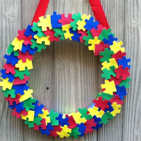 Autism Wreath Autism Awareness Pinterest