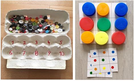 Juegos y actividades para bebés y niños utilizando material reciclado como cartones, tapas, botellas de plástico, etc. 10 Ideas para elaborar juegos educativos, usando ...