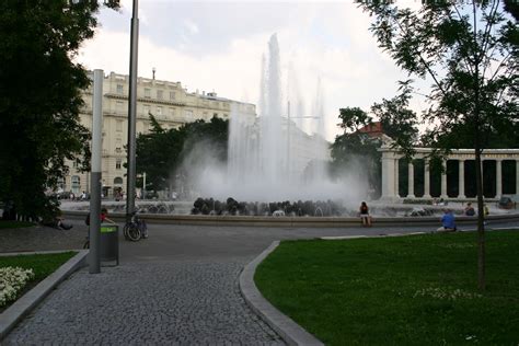 Light Show Fountain In Vienna