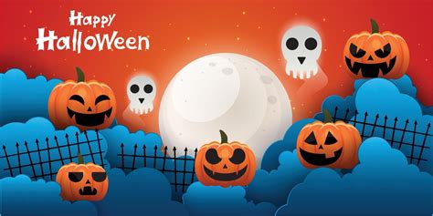 Halloween Sale Facebook Cover Page Timeline Web Ad Banner Template