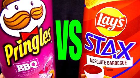 Pringles Bbq Vs Lays Stax Mesquite Barbecue Potato Crisps Foodfights