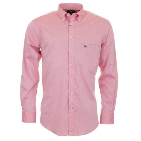 Fynch Hatton Plain Pink Shirt