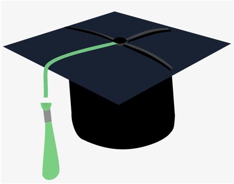 Small Graduation Cap With Green Tassel Free Transparent Png