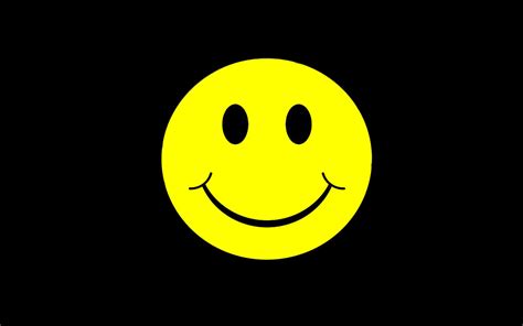 Smiley Face Black Background Wallpapersafari