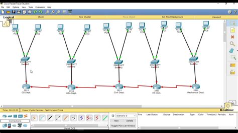 How To Design Topology Using Cisco Packet Tracer 62 E Learning