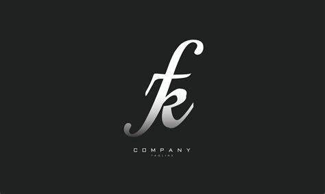 alphabet letters initials monogram logo fk kf f and k 7521812 vector art at vecteezy