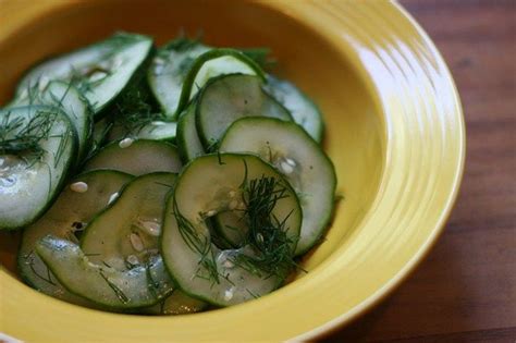 Marinated Cucumber Salad Vegetarian Ingredients Vegetarian Snacks