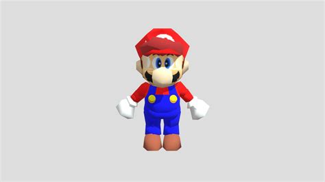 Super Mario 64 Mario Model Download Free 3d Model By Hieronymusbp
