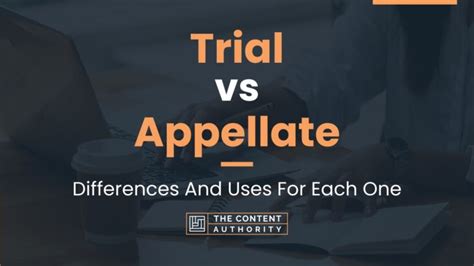 Trial Vs Appellate Differences And Uses For Each One