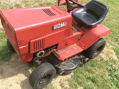 My First Riding Lawn Mower What Is It Wizard 84 Mtd My Tractor Forum