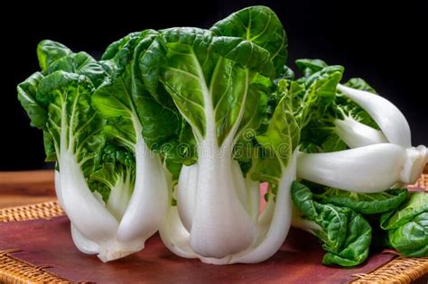 Young White Bok Choy Or Bak Choi Chinese Cabbage Stock Photo Image Of