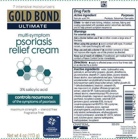 Gold Bond Ultimate Multi Symptom Psoriasis Relief Cream