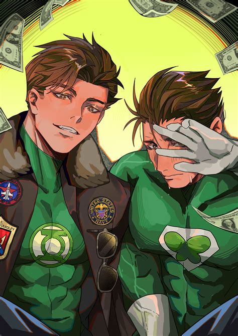 Green Lantern And Hal Jordan Dc Comics And 1 More Drawn By