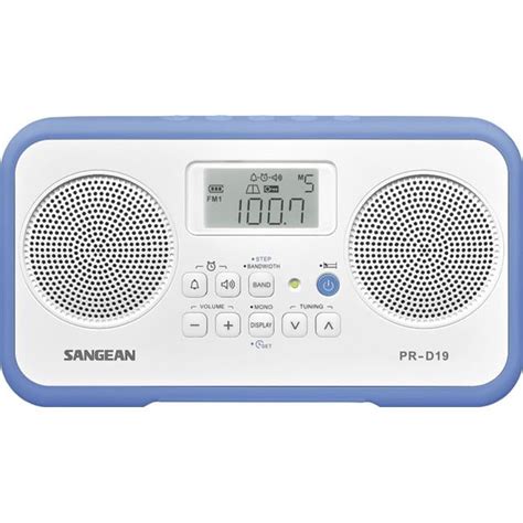 Sangean Pr D19 Portable Radio 14 Watt White Blue Walmart Canada