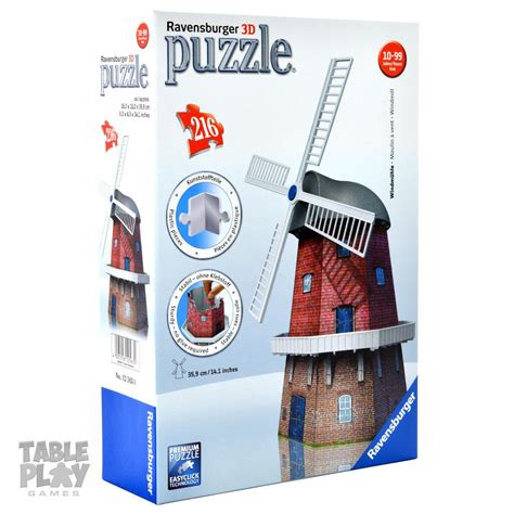 ravensburger 3d puzzles windmill multi color 216 pieces toys and games