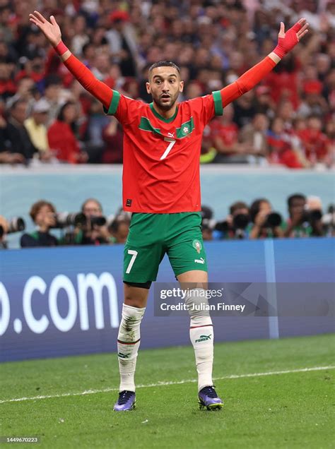 Hakim Ziyech Of Morocco During The Fifa World Cup Qatar 2022 Semi News Photo Getty Images