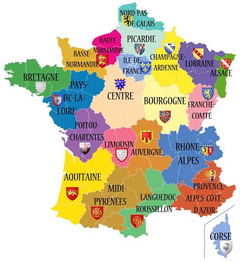 Carte De France Avec Les Nouvelles Regions La Carte Des Nouvelles