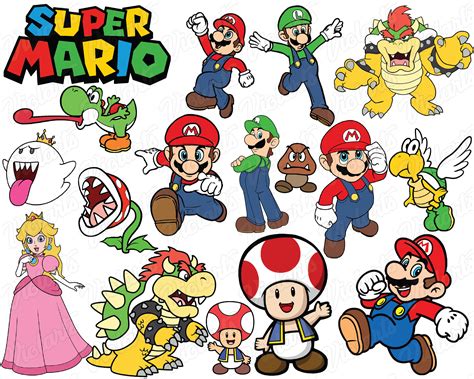 Super Mario Bros Mario Clothes Svg Cricut Eps Svg Pdf Png File The