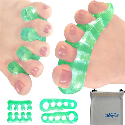 Chiroplax Toe Separators Stretchers Silicone Gel Spreader Spacer For