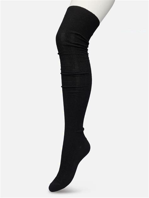 Bonnie Doon Classic Cable Over Knee Sock Overknees P53498