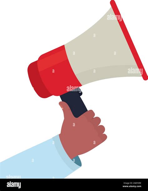 Black Hand Holding A Megaphone Stock Vector Image And Art Alamy