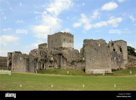 Portchester Castle Is A Medieval Castle In Fareham Hampshire England