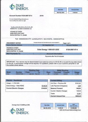 Utility Statement Duke Energy In 2019 Fake Documents Duke Energy