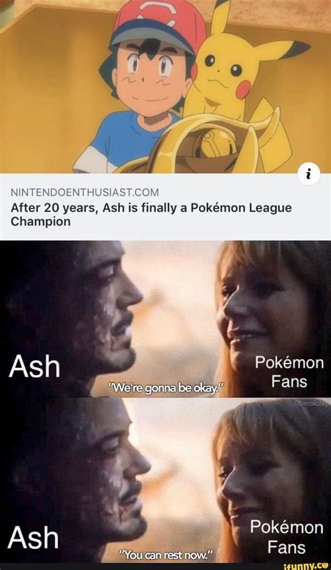 Nhnkndoent Usmsco‘j‘ After 20 Years Ash Is Finally A Pokémon League Champion Ifunny