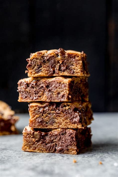 Paleo Chocolate Chip Tahini Blondies That Are Gooey With Nutty Earthy Notes And Chocolate