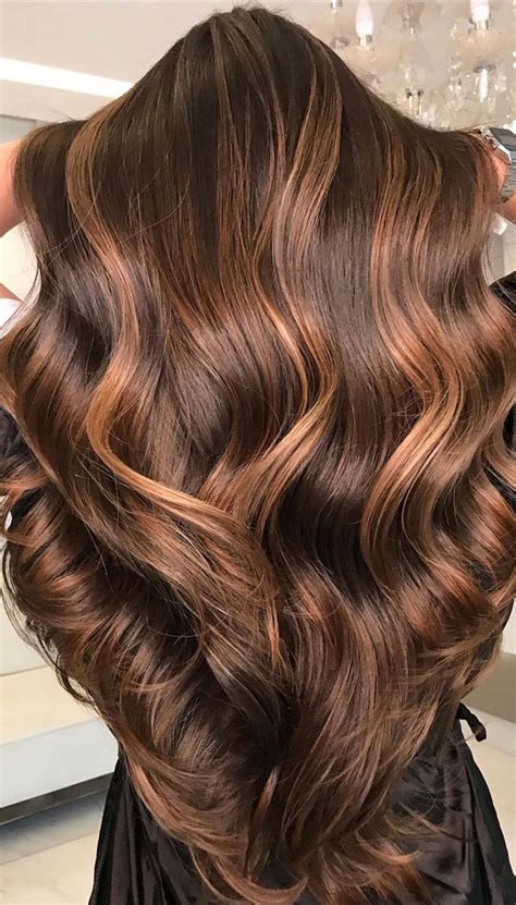 39 Best Autumn Hair Colours And Styles For 2021 Dark Brown Hair With