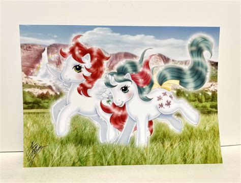 Mavin My Little Pony Mlp G1 1985 Gusty Paradise Fanart Art Print