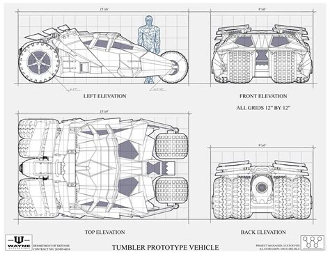 Batmobile Plans The Dark Knight Batmobile Car Design Sketch
