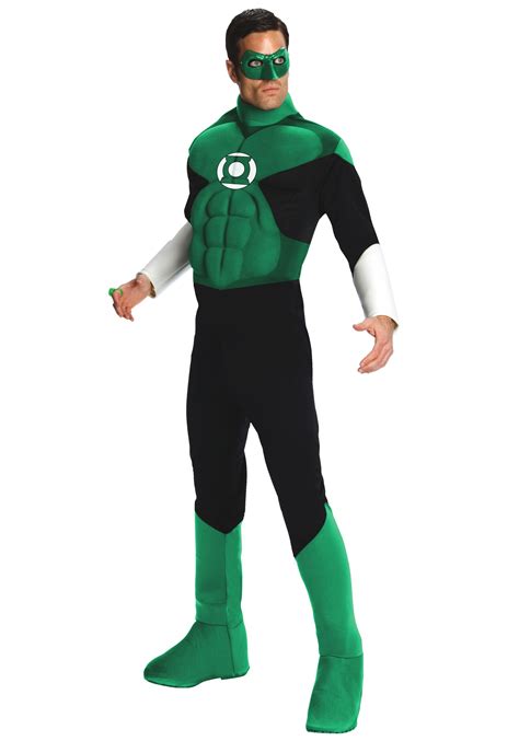 Deluxe Green Lantern Adult Costume Mens Superhero Halloween Costumes