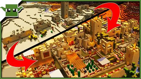 In the village you will of course find villagers ready to trade with you, small houses and a blacksmith (furnaces). Minecraft 1.14 Desert Village Transformation - (EASY 5X5 ...