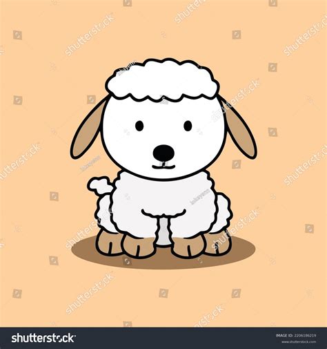 Ilustrasi Ikon Vektor Kartun Kambing Lucu Stock Vector (Royalty Free