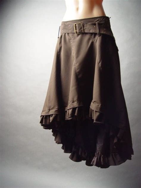 Western Steampunk Victorian Prairie Pioneer Riding Petticoat Belted