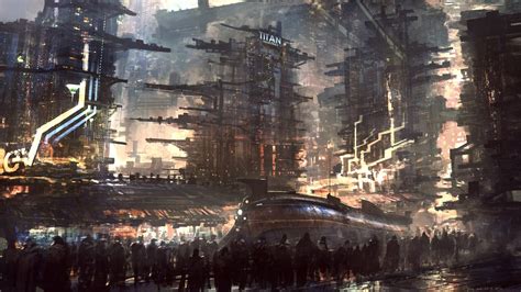 Sci Fi Futuristic City Cities Art Artwork