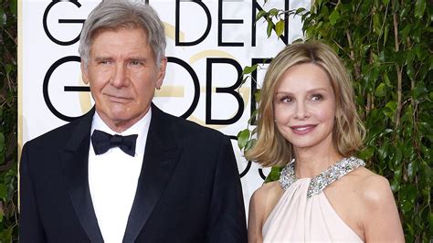 Harrison Fords Wife Calista Flockhart With Him At Hospital After