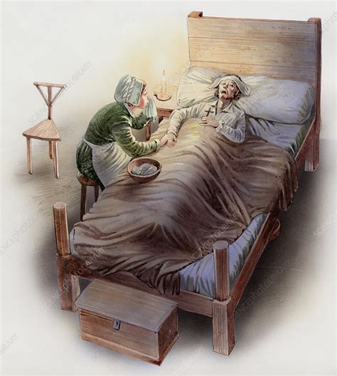 Sick Person Ilustration On Hospital