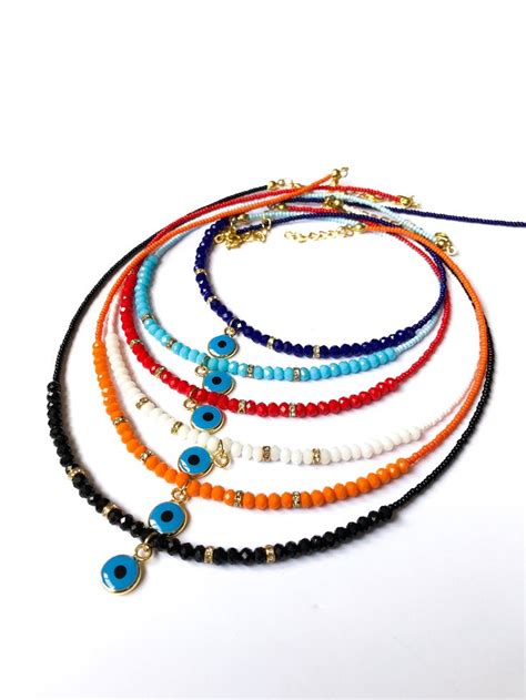 Evil eye necklace miyuki necklace seed beads necklace | Etsy | Evil eye necklace, Eye necklace ...