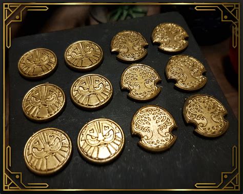 Gold Coins Board Game Coins For Dandd And Other Rpgs Etsy