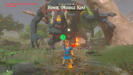 · light a fire underneath it if necessary. How to Beat Black Hinox: Locations and Spoils | Zelda ...