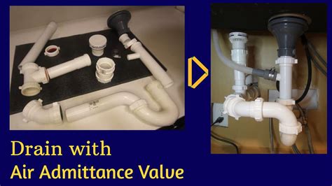How To Install A Drain With An Air Admittance Valve Youtube