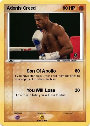 Analyzing the line we can conclude that the king? Pokémon Adonis Creed - Son Of Apollo - My Pokemon Card