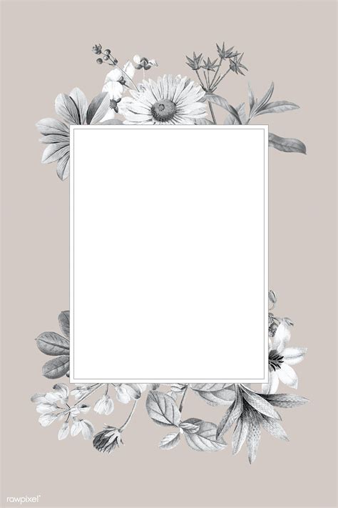 Did you scroll all this way to get facts about aesthetic templates? Download premium vector of Blank floral frame design ...
