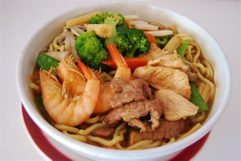 Wok With Seven Seas Dish Of The Month Triple Delight Noodle Soup